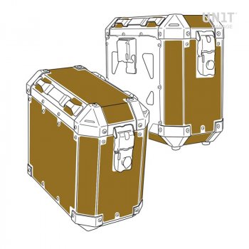 Adesivi di protezione per borse Atlas in Alluminio AL2 (47L+41L)