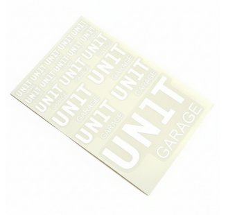 Adesivi Unit Garage Bianchi