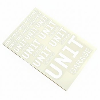 Adesivi Unit Garage Bianchi