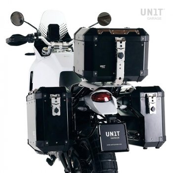 Bauletto Atlas in Alluminio 36L + Portapacchi posteriore con maniglie passeggero Ducati Desert X