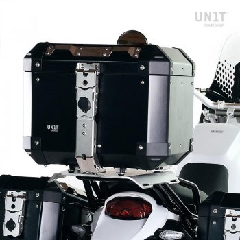 Bauletto Atlas in Alluminio 36L + Portapacchi posteriore con maniglie passeggero Ducati Desert X