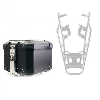 Bauletto Atlas in Alluminio 44L per sistema BMW + Portapacchi NineT per bauletto ATL4_BL