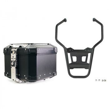 Bauletto Atlas in Alluminio 44L per sistema BMW + Portapacchi posteriore R1200GS LC & ADV - R1250GS & ADV