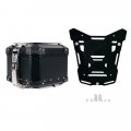 Bauletto Atlas in Alluminio 44L universale + Piastra bauletto Atlas Nero per portapacchi originale BMW R1300GS ADV