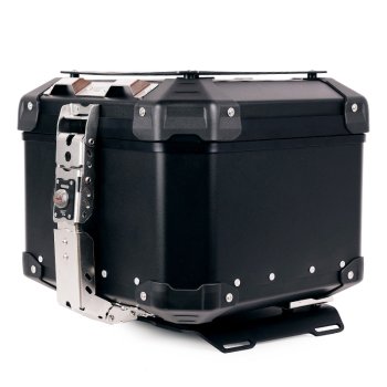 Bauletto Atlas in Alluminio 44L universale + Piastra bauletto Atlas per portapacchi