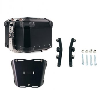 Bauletto Atlas in Alluminio 44L universale + Piastra Husqvarna Norden 901 per bauletto Atlas con supporto