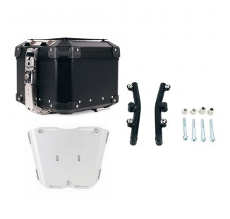 Bauletto Atlas in Alluminio 44L universale + Piastra Husqvarna Norden 901 per bauletto Atlas con supporto