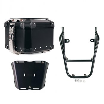 Bauletto Atlas in Alluminio 44L universale + Portapacchi con maniglie passeggero BMW CE 02