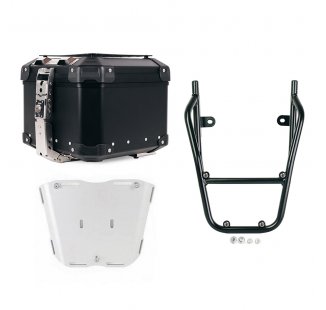 Bauletto Atlas in Alluminio 44L universale + Portapacchi con maniglie passeggero BMW CE 02