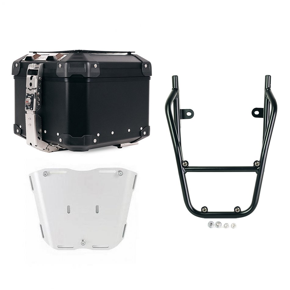Bauletto Atlas in Alluminio 44L universale + Portapacchi con maniglie passeggero BMW CE 02