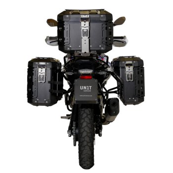 Bauletto Atlas in Alluminio 44L universale + Portapacchi con maniglie passeggero BMW F450GS