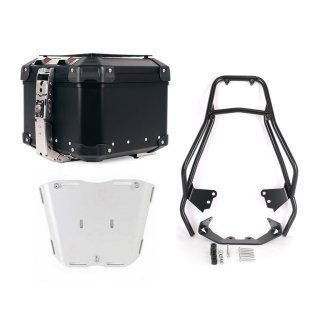 Bauletto Atlas in Alluminio 44L universale + Portapacchi con maniglie passeggero BMW F450GS