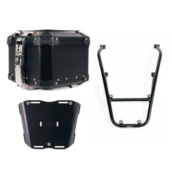 Bauletto Atlas in Alluminio 44L universale + Portapacchi con maniglie passeggero BMW R12