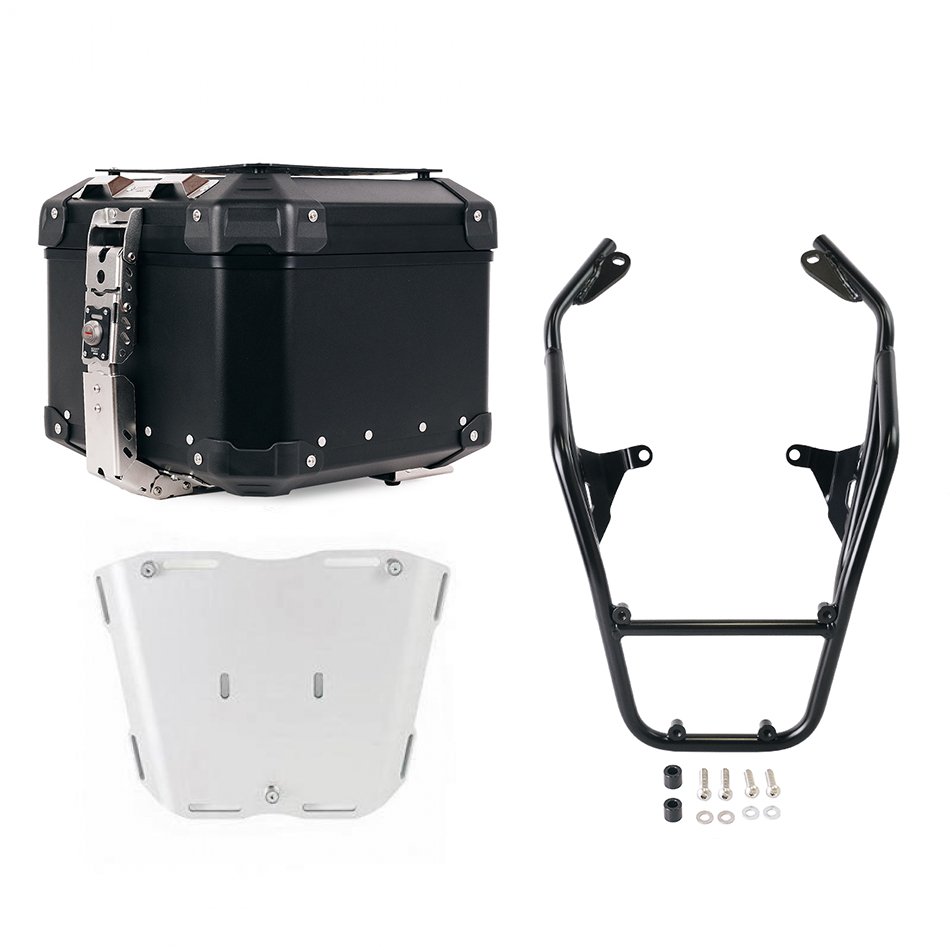 Bauletto Atlas in Alluminio 44L universale + Portapacchi con maniglie passeggero BMW R12 G/S