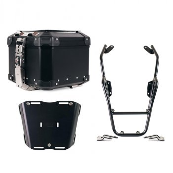 Bauletto Atlas in Alluminio 44L universale + Portapacchi con maniglie passeggero BMW R12 NineT