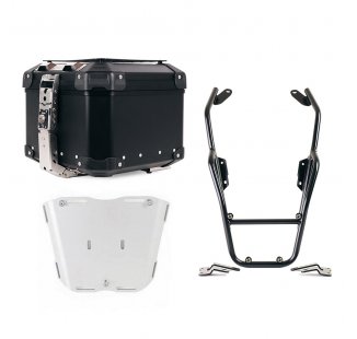 Bauletto Atlas in Alluminio 44L universale + Portapacchi con maniglie passeggero BMW R12 NineT