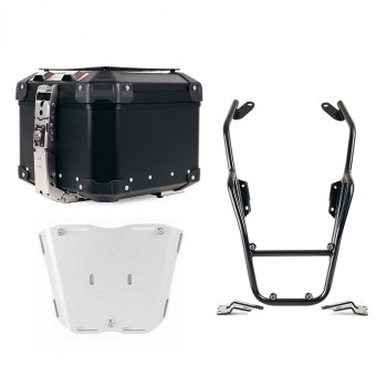 Bauletto Atlas in Alluminio 44L universale + Portapacchi con maniglie passeggero BMW R12 NineT
