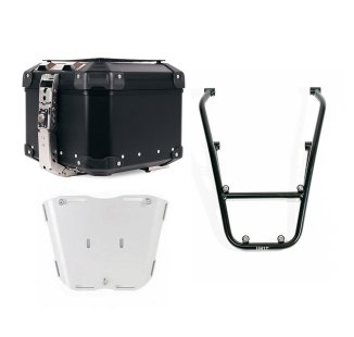 Bauletto Atlas in Alluminio 44L universale + Portapacchi con maniglie passeggero BMW R12