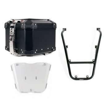 Bauletto Atlas in Alluminio 44L universale + Portapacchi con maniglie passeggero BMW R12