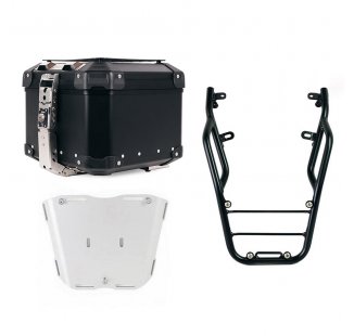Bauletto Atlas in Alluminio 44L universale + Portapacchi posteriore con maniglie passeggero Ducati Scrambler