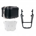 Bauletto Atlas in Alluminio 44L universale + Portapacchi posteriore con maniglie passeggero Triumph Scrambler 400 X