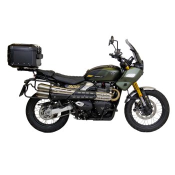 Bauletto Atlas in Alluminio 44L universale + Portapacchi posteriore con maniglie passeggero Triumph Street Scrambler 900 (2026 in poi)