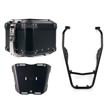 Bauletto Atlas in Alluminio 44L universale + Portapacchi posteriore con maniglie passeggero Yamaha Ténéré 700