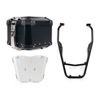 Bauletto Atlas in Alluminio 44L universale + Portapacchi posteriore con maniglie passeggero Yamaha Ténéré 700