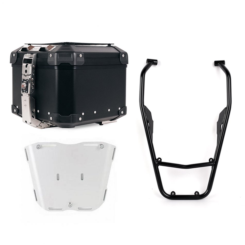 Bauletto Atlas in Alluminio 44L universale + Portapacchi posteriore con maniglie passeggero Yamaha Ténéré 700