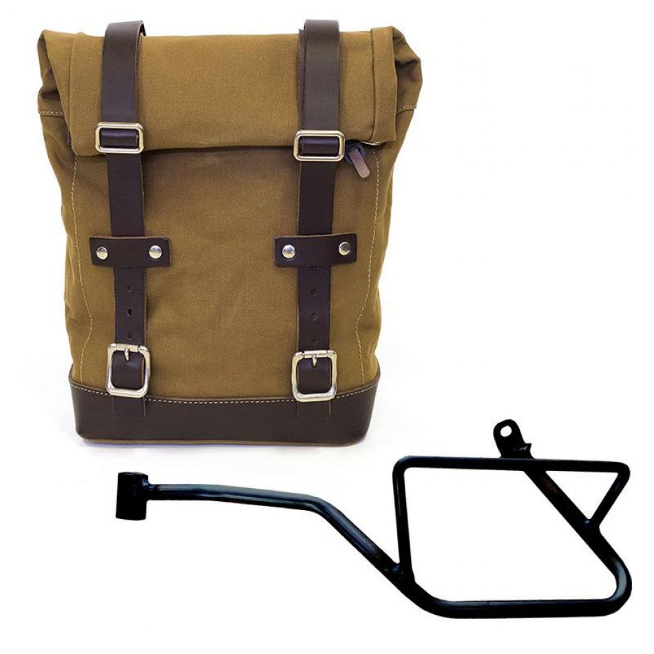 Borsa laterale Canvas 10L-14L + Telaio Moto Guzzi V7 EURO5 PLUS (2025 in poi) SX