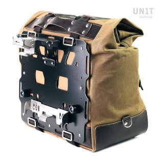 Borsa laterale Cult in Canvas 40L - 50L + Piastra in Alluminio (Lato marmitta)