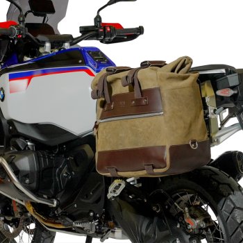 Borsa laterale Cult in Canvas 40L - 50L + Piastra in Alluminio sinistra BMW R1300GS ADV