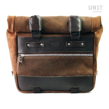 Borsa laterale Cult in Crosta di cuoio 40L - 50L + Piastra in Alluminio destra BMW R1300GS ADV