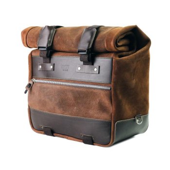 Borsa laterale Cult in Crosta di cuoio 40L - 50L + Piastra in Alluminio sinistra BMW R1300GS ADV