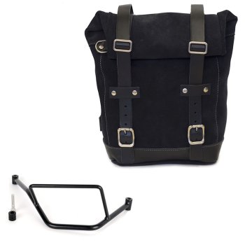 Borsa laterale in Crosta di Cuoio 10L-14L + Telaio BMW F450GS DX