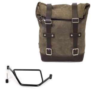 Borsa laterale in Crosta di Cuoio 10L-14L + Telaio BMW F450GS DX