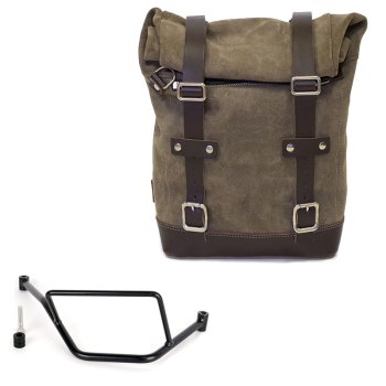 Borsa laterale in Crosta di Cuoio 10L-14L + Telaio BMW F450GS DX