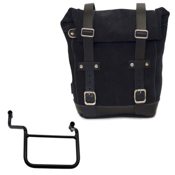 Borsa laterale in Crosta di Cuoio 10L-14L + Telaio Honda Transalp 750 (2023 in poi) DX