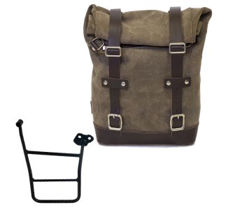 Borsa laterale in Crosta di Cuoio 10L-14L + Telaio KTM 1290/1390 Super Adventure S-R DX