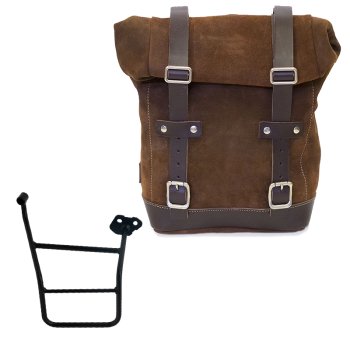 Borsa laterale in Crosta di Cuoio 10L-14L + Telaio KTM 1290/1390 Super Adventure S-R DX