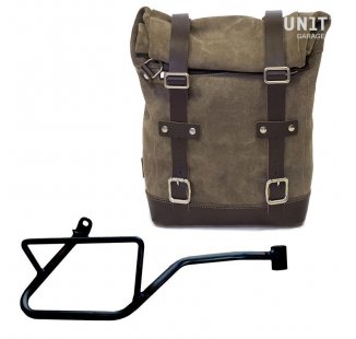 Borsa laterale in Crosta di Cuoio 10L-14L + Telaio Moto Guzzi V7 EURO5 PLUS (2025 in poi) DX