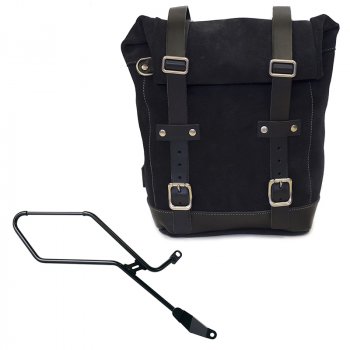 Borsa laterale in Crosta di Cuoio 10L-14L + Telaio Triumph Bonneville Bobber DX