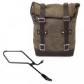 Borsa laterale in Crosta di Cuoio 10L-14L + Telaio Triumph Bonneville Bobber DX