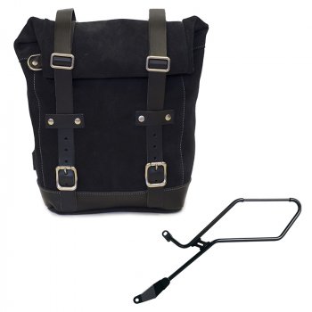 Borsa laterale in Crosta di Cuoio 10L-14L + Telaio Triumph Bonneville Bobber SX