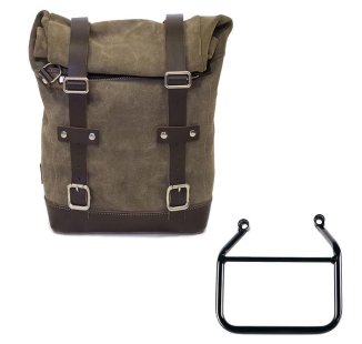 Borsa laterale in Crosta di Cuoio 10L-14L + Telaio Triumph Speed 400 & Scrambler 400 X SX