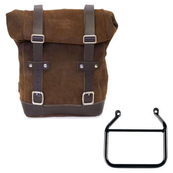 Borsa laterale in Crosta di Cuoio 10L-14L + Telaio Triumph Speed 400 & Scrambler 400 X SX