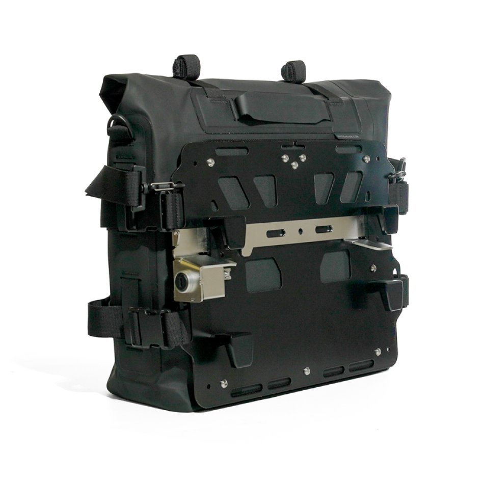 Borsa laterale Khali in TPU 35L - 45L + Piastra in Alluminio sinistra BMW R1300GS ADV