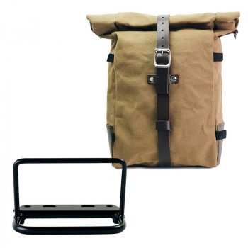 Borsa laterale Pure in Canvas + Telaio Royal Enfield Bear 650