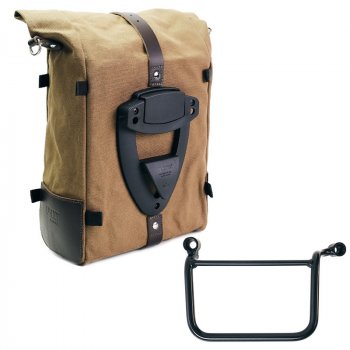 Borsa laterale Pure in Canvas + Telaio Royal Enfield Guerrilla 450 SX