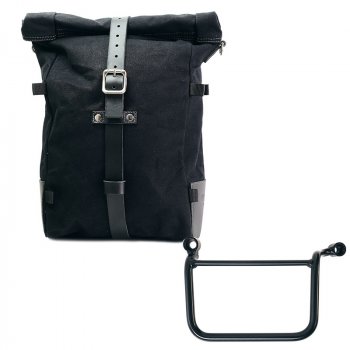 Borsa laterale Pure in Canvas + Telaio Royal Enfield Guerrilla 450 SX